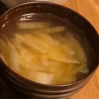 白菜と大根のお味噌汁